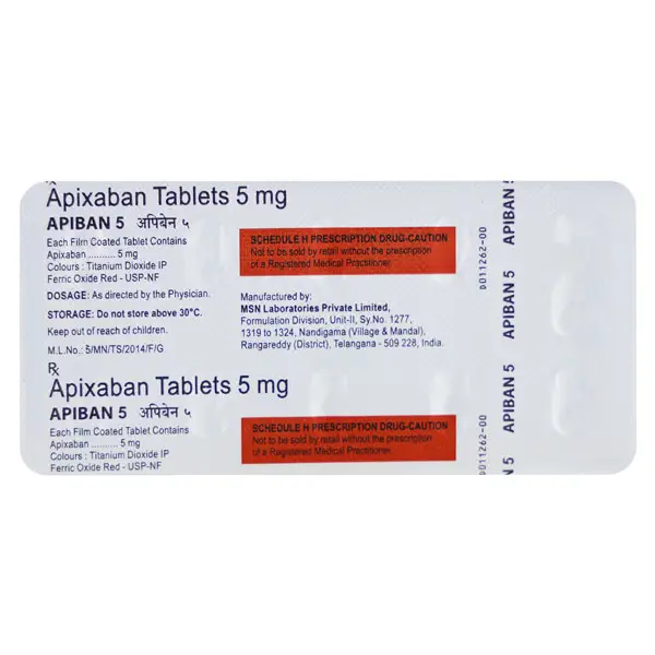 Apiban 5mg Tablet